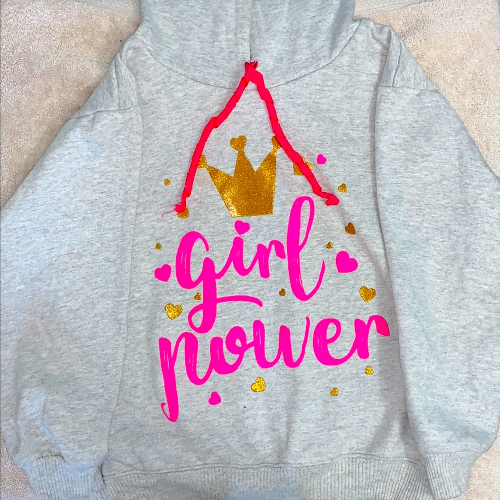 Girl power grey sweatshirt